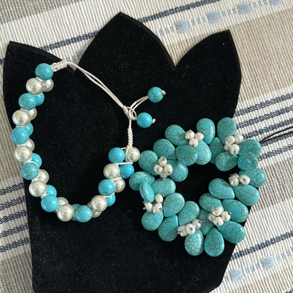 2 Turquoise bracelets